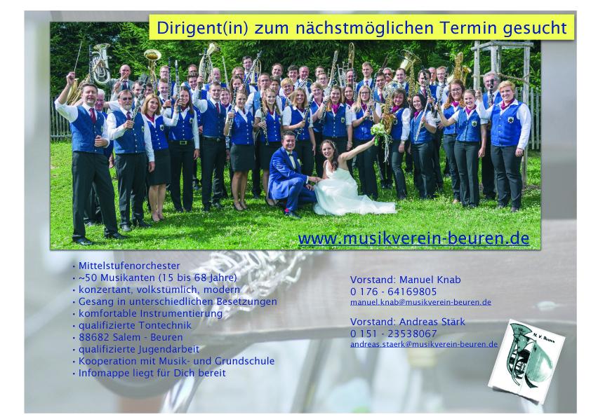 Dirigent(in) gesucht